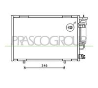 Condenseur Climatisation Prasco FD344C003 Prascoselection pour Ford