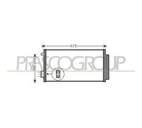 Condenseur Climatisation Prasco FT040C001 Prascoselection pour Fiat