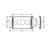 PRASCO FT909C001 Condenseur, climatisation