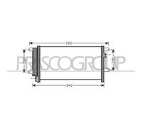 Condenseur Climatisation Prasco FT927C001 Prascoselection pour Fiat Iveco