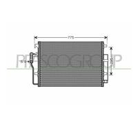 Condenseur Climatisation Prasco ME919C001 Prascoselection pour Mercedes Benz VW