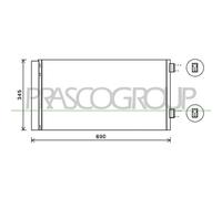 PRASCO MN308C003 Condenseur, climatisation