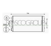 PRASCO RN090C002 Condenseur, climatisation