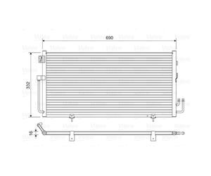 Condenseur, climatisation VALEO 814063