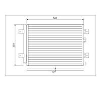 Condenseur, climatisation VALEO 814077