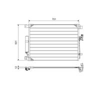 Condenseur, climatisation VALEO 822605