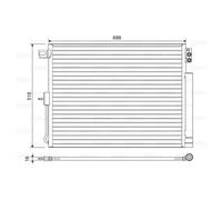 Condenseur, climatisation VALEO 822616
