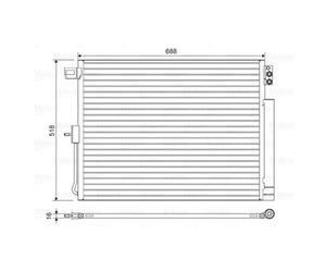Condenseur, climatisation VALEO 822616