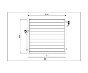 Condenseur, climatisation VALEO 822623