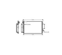 Condenseur de climatisation 1.5 DCI Renault Modus depuis 2004 - 8200688392 / 8200468911