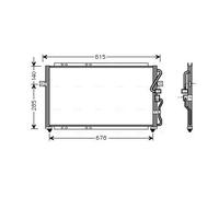 AVA COOLING SYSTEMS KA5014 Condenseur, climatisation