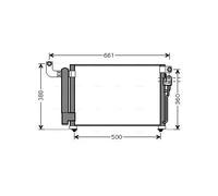 AVA COOLING SYSTEMS KA5082D Condenseur, climatisation