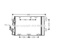 Condenseur de climatisation 1234yf OL5384D AVA QUALITY COOLING pour OPEL ASTRA H