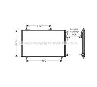 AVA COOLING SYSTEMS PE5257 Condenseur, climatisation
