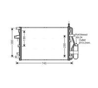Condenseur, climatisation AVA Clever Choice VOA5158D