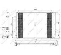 Condenseur, climatisation NRF 350095