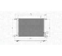 Condenseur, climatisation MAGNETI MARELLI 350203010600