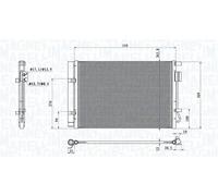 Condenseur, climatisation MAGNETI MARELLI 350203100800