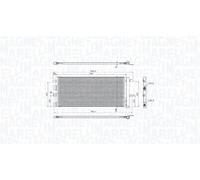 Condenseur de climatisation 350203103900 MAGNETI MARELLI pour FORD S-MAX