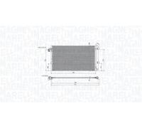 Condenseur de climatisation 350203104700 MAGNETI MARELLI pour BMW 7 5 5 Touring