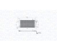 Condenseur, climatisation MAGNETI MARELLI 350203105200