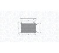 Condenseur, climatisation MAGNETI MARELLI 350203105500