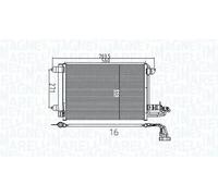MAGNETI MARELLI 350203737000 Condenseur, climatisation