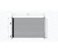 MAGNETI MARELLI 350203742000 Condenseur, climatisation