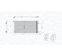 Condenseur de climatisation 350203747000 MAGNETI MARELLI pour MINI MINI
