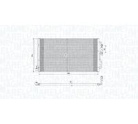 Condenseur de climatisation 350203751000 MAGNETI MARELLI pour BMW 1 3 i3 4 Coupé