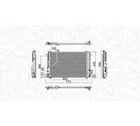 MAGNETI MARELLI 350203755000 Condenseur, climatisation