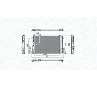 Condenseur de climatisation 350203755000 MAGNETI MARELLI pour MERCEDES-BENZ SLK