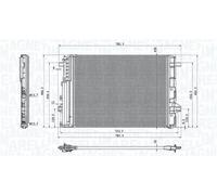 Condenseur de climatisation 350203758000 MAGNETI MARELLI pour MERCEDES-BENZ