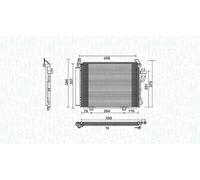 Condenseur de climatisation 350203790000 MAGNETI MARELLI pour HYUNDAI i10 I
