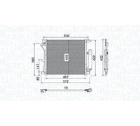 MAGNETI MARELLI 350203799000 Condenseur, climatisation