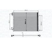 MAGNETI MARELLI 350203823000 Condenseur, climatisation