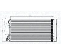 Condenseur, climatisation MAGNETI MARELLI 350203826000