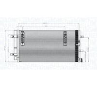 Condenseur, climatisation MAGNETI MARELLI 350203827000