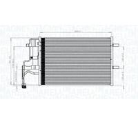Condenseur de climatisation 350203844000 MAGNETI MARELLI pour MAZDA 3 5
