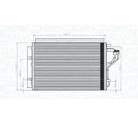 MAGNETI MARELLI 350203851000 Condenseur, climatisation