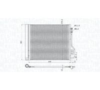MAGNETI MARELLI 350203854000 Condenseur, climatisation