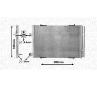 Condenseur de climatisation 350203855000 MAGNETI MARELLI pour PEUGEOT CITROËN