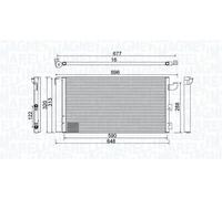 Condenseur, climatisation MAGNETI MARELLI 350203857000