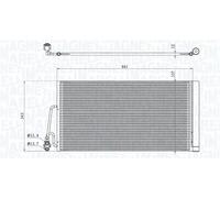 MAGNETI MARELLI 350203861000 Condenseur, climatisation