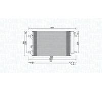 MAGNETI MARELLI 350203910000 Condenseur, climatisation