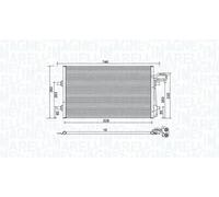 Condenseur, climatisation MAGNETI MARELLI 350203934000