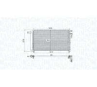 MAGNETI MARELLI 350203961000 Condenseur, climatisation