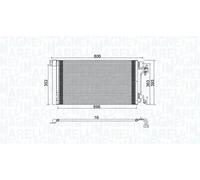 MAGNETI MARELLI 350203962000 Condenseur, climatisation