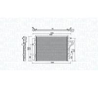 Condenseur, climatisation MAGNETI MARELLI 350203981000