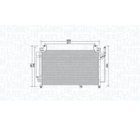 Condenseur de climatisation 350203990000 MAGNETI MARELLI pour MAZDA CX-7